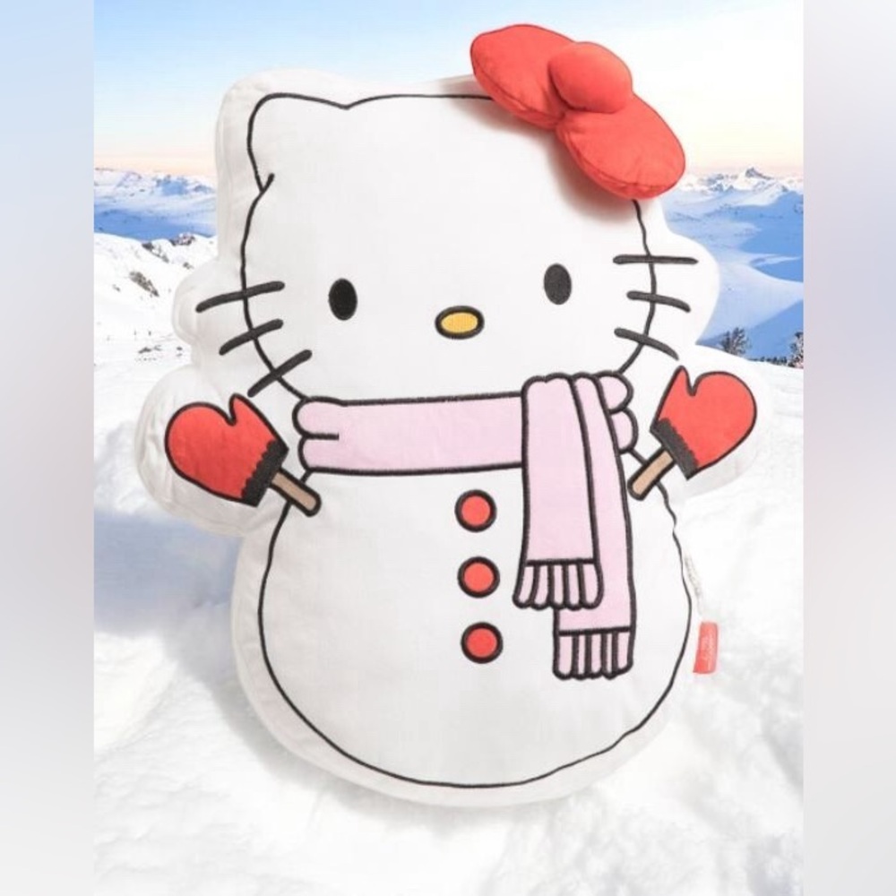 Hello Kitty Snowman Plush Pillow